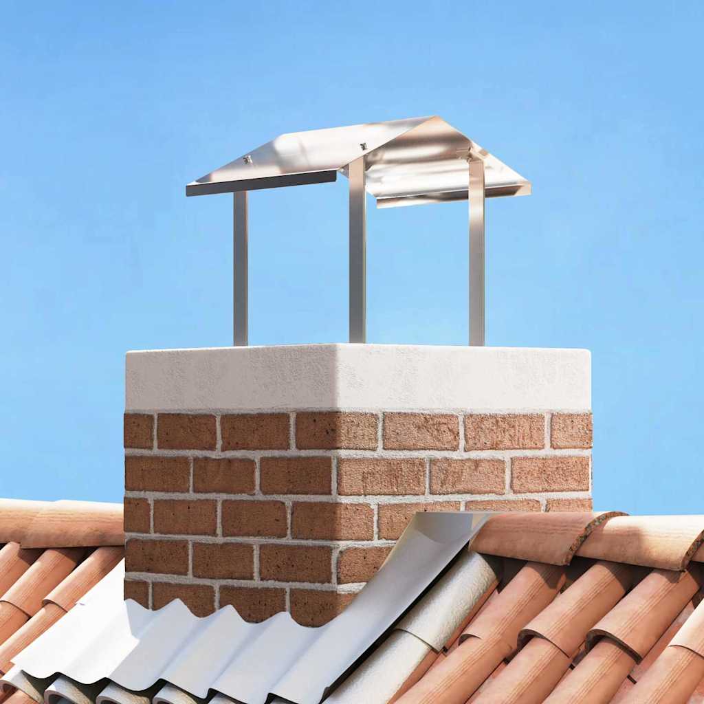 Rookkap Zilver 40 x 40 x 37,5 cm Roestvrij staal is nu te koop bij PeponiXL, paradijselijk wonen!