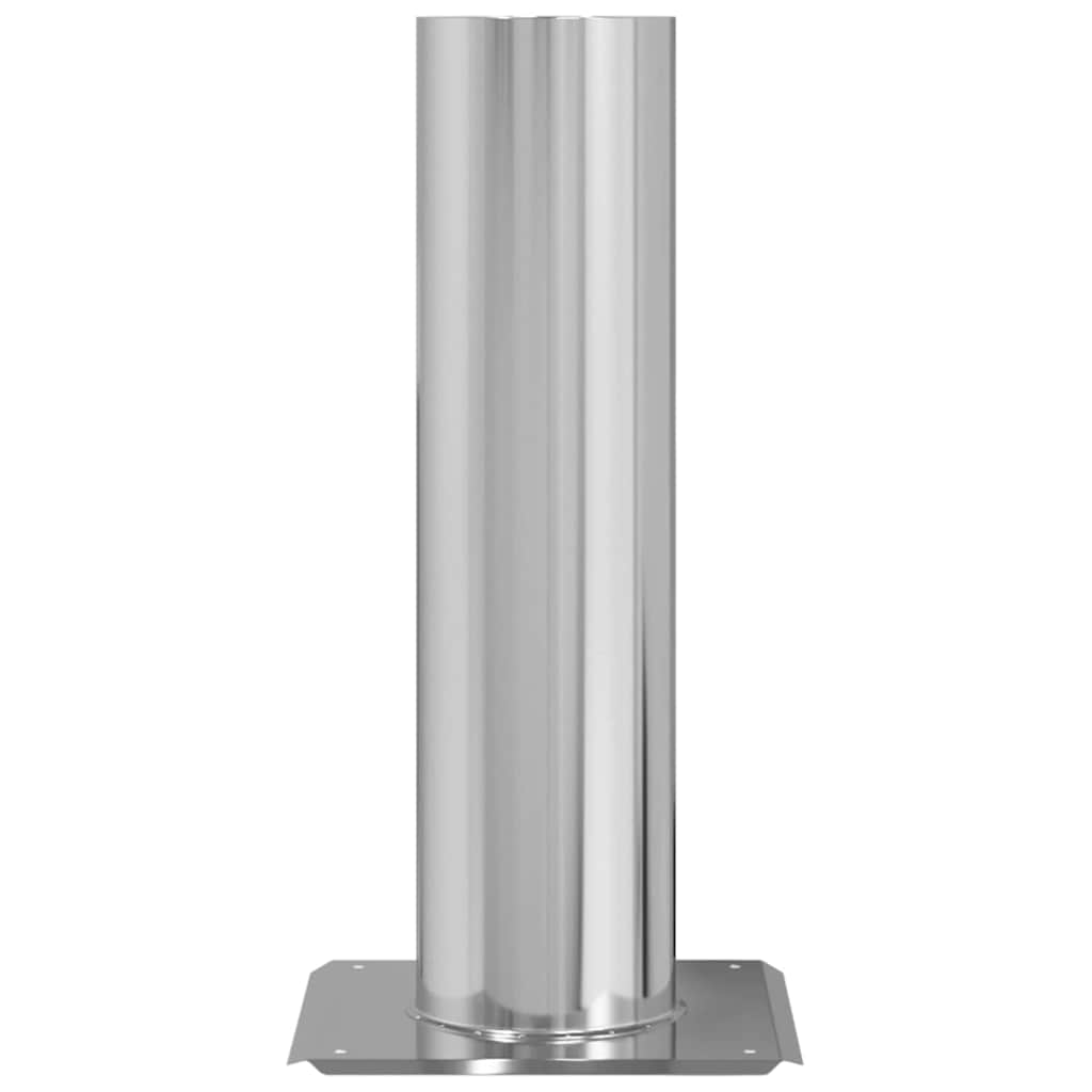 Schouwkop Verlenging Zilver 24 x 24 x 50 cm Roestvrij staal is nu te koop bij PeponiXL, paradijselijk wonen!