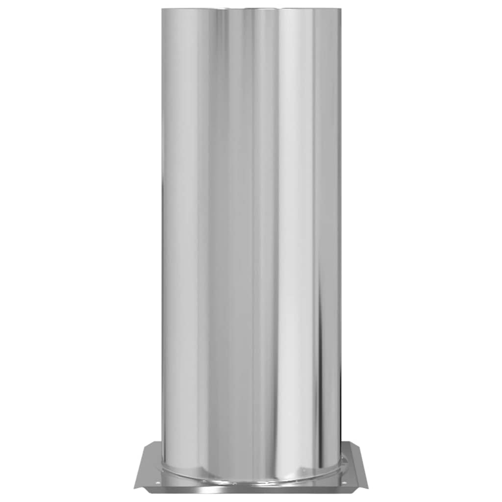 Schouwkop Verlenging Zilver 31 x 31 x 50 cm Roestvrij staal is nu te koop bij PeponiXL, paradijselijk wonen!