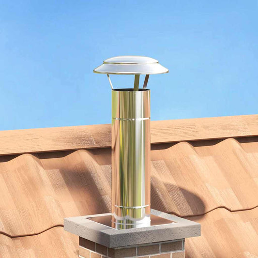 Schouw Verlenging Zilver 25 x 25 x 65 cm Roestvrij staal is nu te koop bij PeponiXL, paradijselijk wonen!