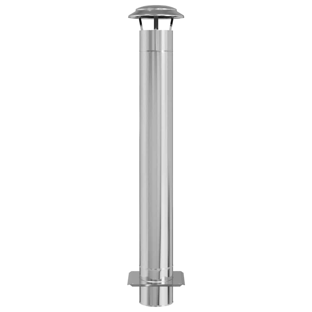 Schouw Verlenging Zilver 25 x 25 x 132 cm Roestvrij staal is nu te koop bij PeponiXL, paradijselijk wonen!