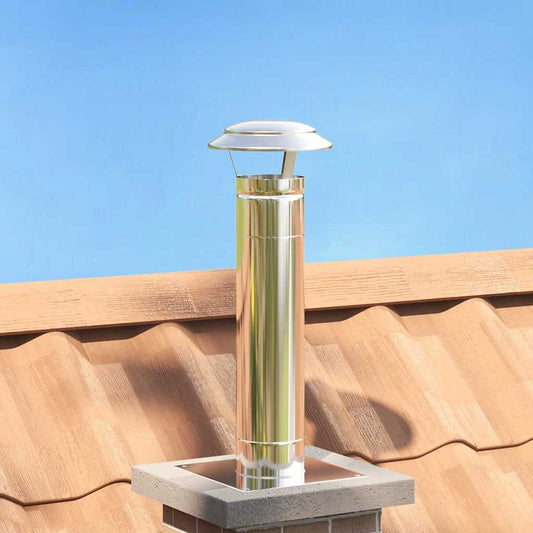 Regenbescherming voor Schoorsteen Zilver 20 x 20 x 18 cm is nu te koop bij PeponiXL, paradijselijk wonen!