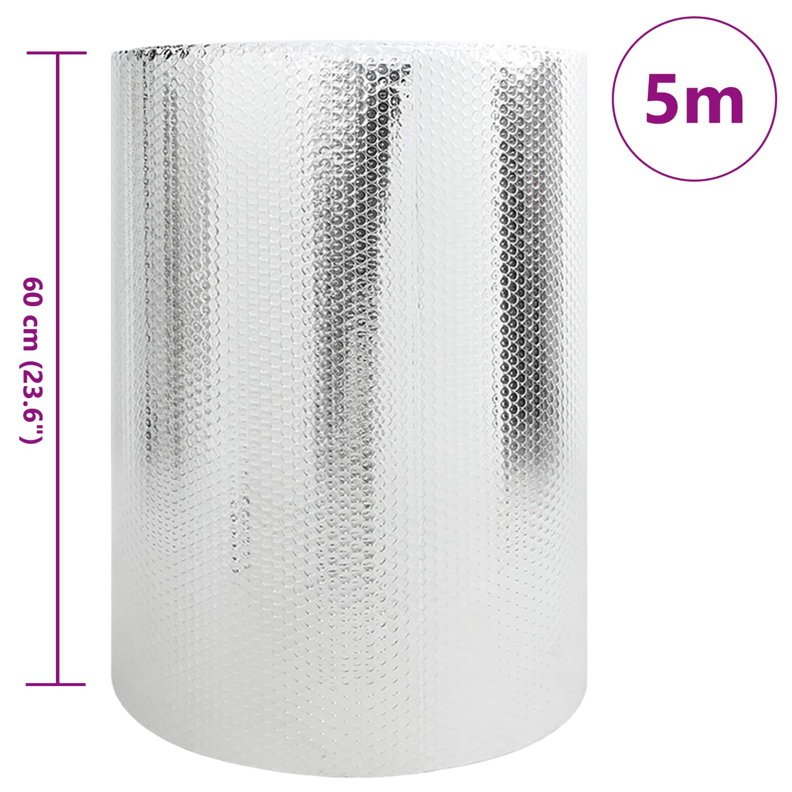 Radiatorfolie Zilver 5 x 0,6 m Polyetheen is nu te koop bij PeponiXL, paradijselijk wonen!