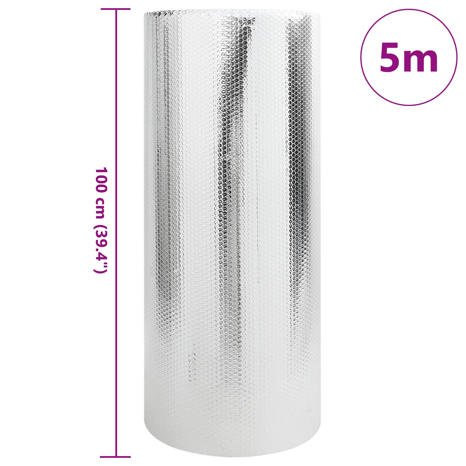 Radiatorfolie Zilver 5 x 1 m Polyetheen is nu te koop bij PeponiXL, paradijselijk wonen!