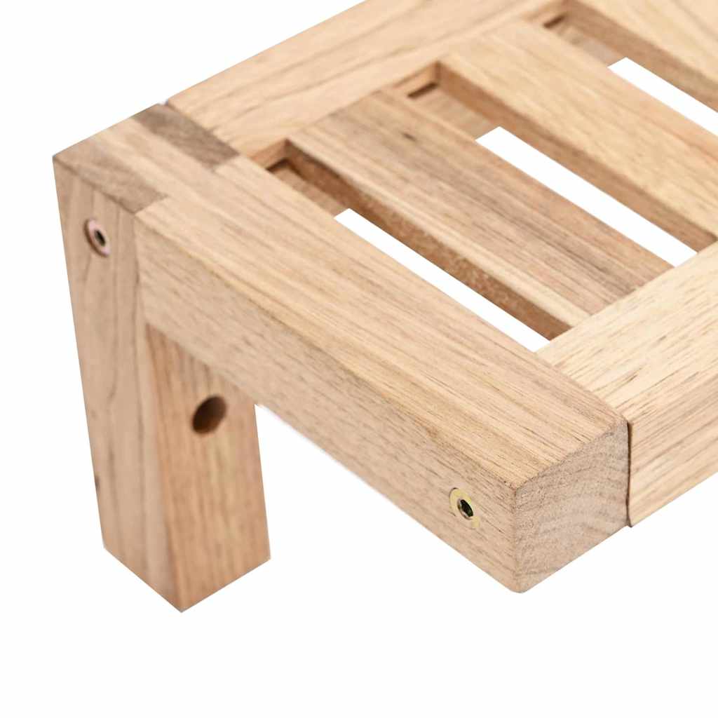 Wandhangrek Naturel 62 x 10 x 12,5 cm Massief Notenhout is nu te koop bij PeponiXL, paradijselijk wonen!