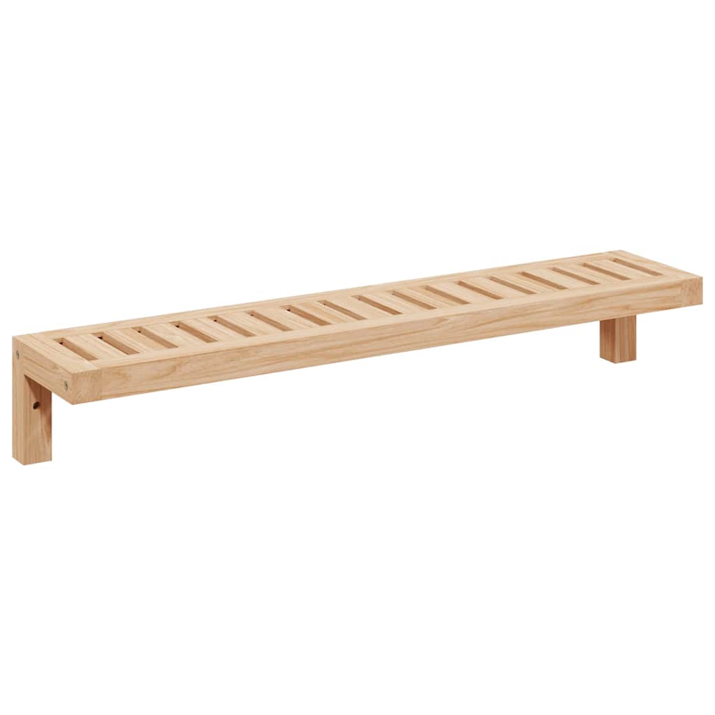 Wandhangrek Naturel 62 x 10 x 12,5 cm Massief Notenhout is nu te koop bij PeponiXL, paradijselijk wonen!