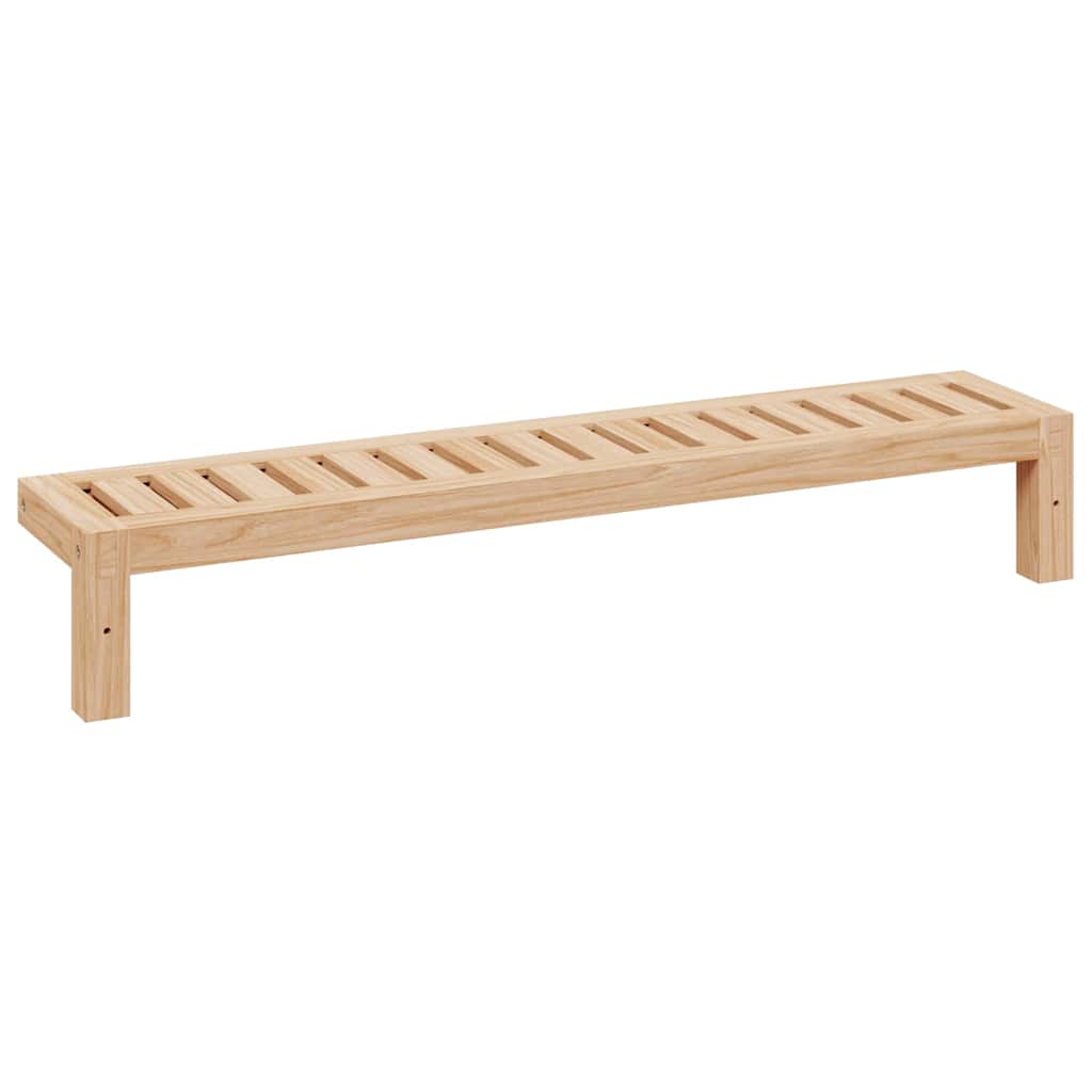 Wandhangrek Naturel 62 x 10 x 12,5 cm Massief Notenhout is nu te koop bij PeponiXL, paradijselijk wonen!