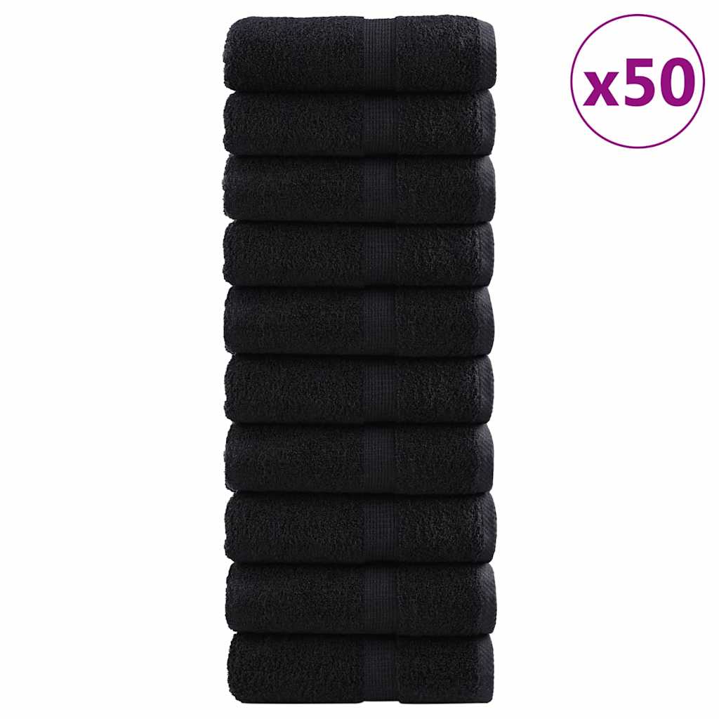 Gastendoek SOLUND 50 pcs Zwart 30 x 50 cm 550 gsm is nu te koop bij PeponiXL, paradijselijk wonen!