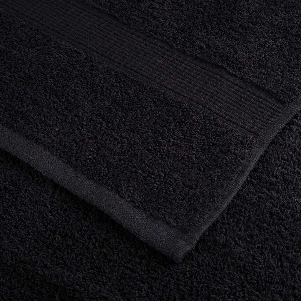 Gastendoek SOLUND 25 pcs Zwart 70 x 140 cm 550 gsm is nu te koop bij PeponiXL, paradijselijk wonen!
