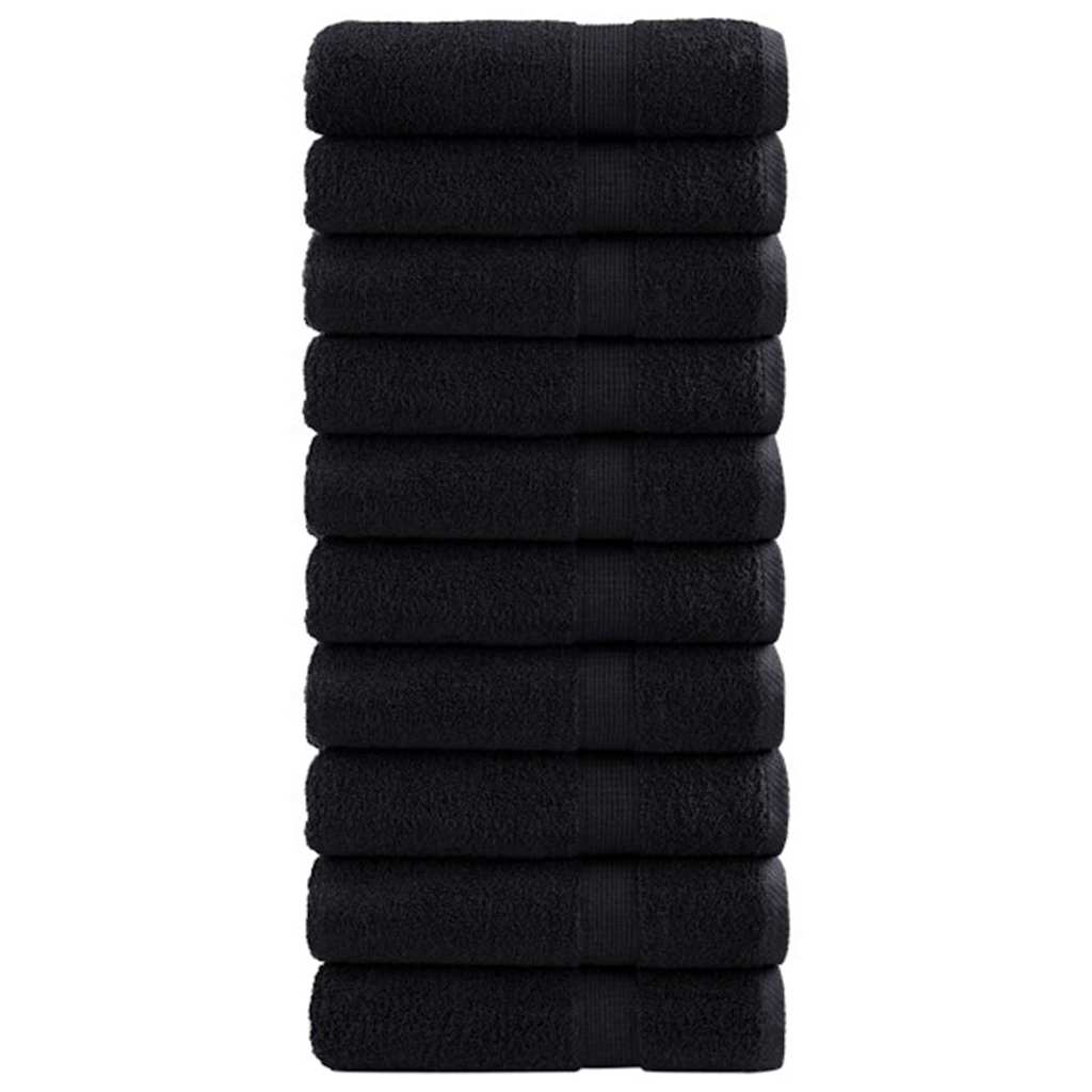 Gastendoek SOLUND 25 pcs Zwart 100 x 150 cm 550 gsm is nu te koop bij PeponiXL, paradijselijk wonen!