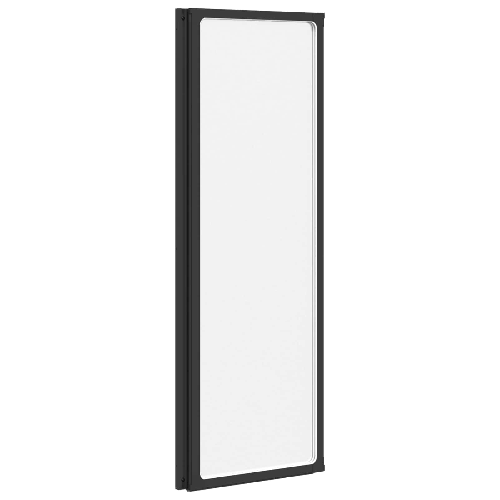 Douchescherm Zwart 120 x 2 x 117 cm Aluminium en PP is nu te koop bij PeponiXL, paradijselijk wonen!
