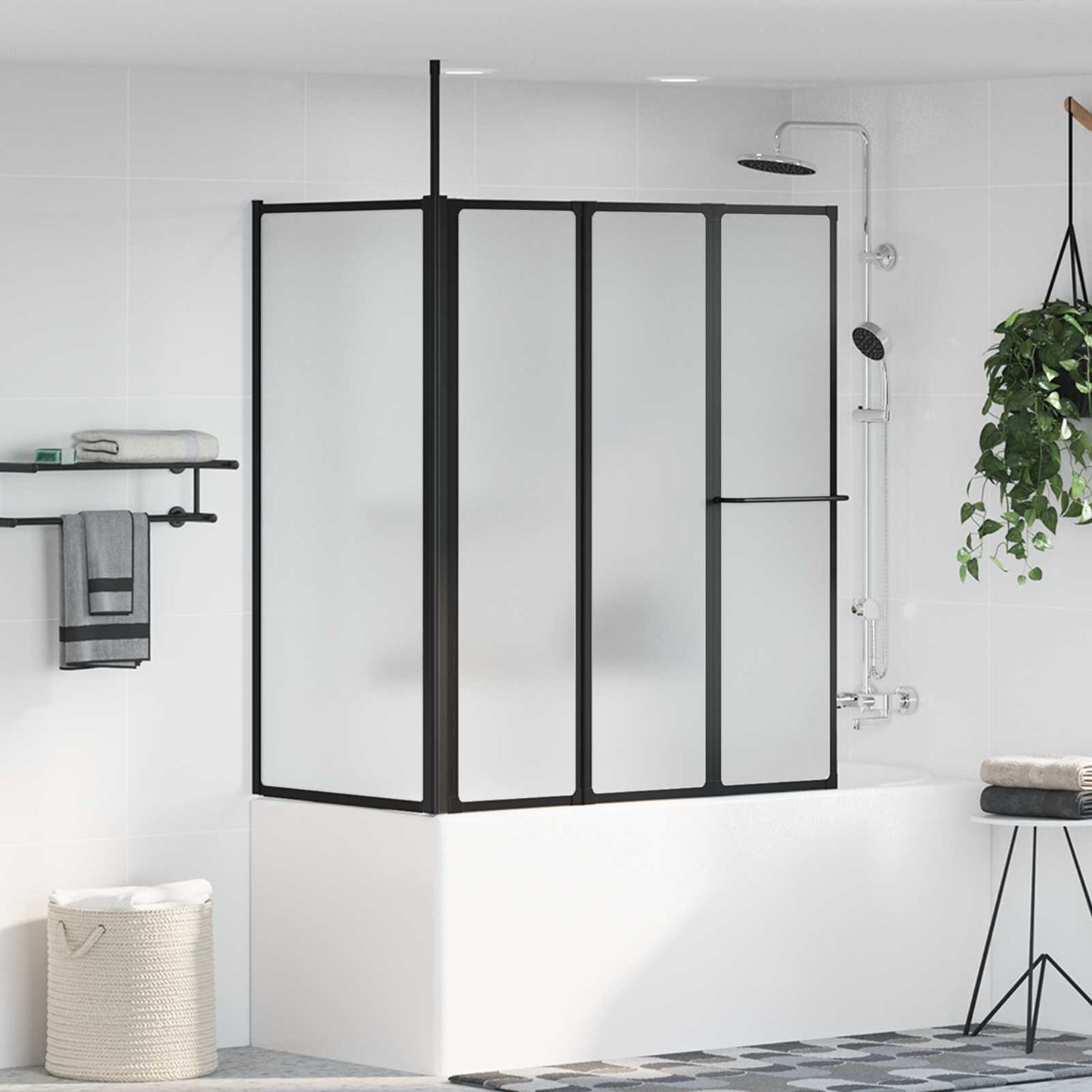 Douchescherm Wit 120 x 70 x 137 cm Aluminium is nu te koop bij PeponiXL, paradijselijk wonen!