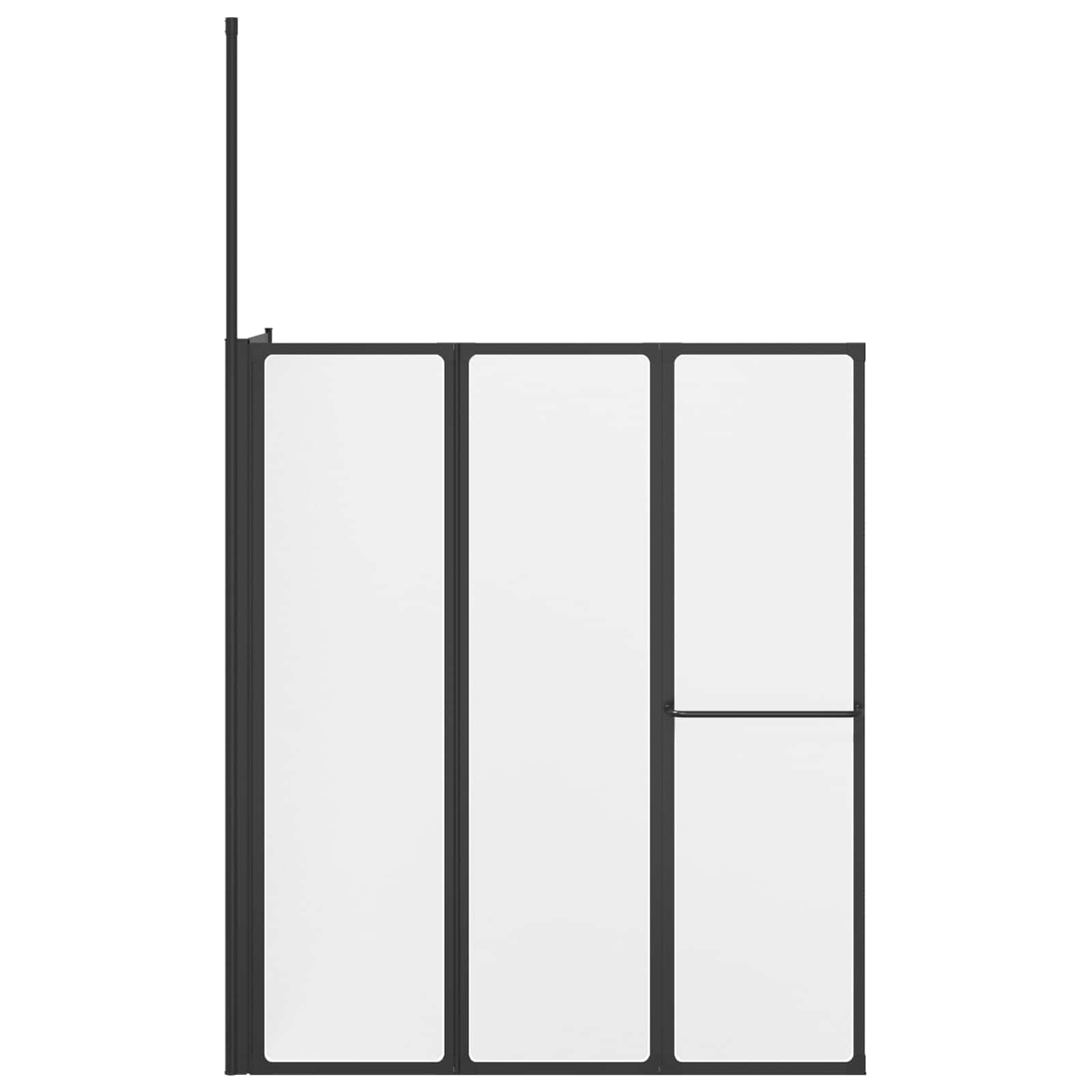 Douchescherm Wit 120 x 70 x 137 cm Aluminium is nu te koop bij PeponiXL, paradijselijk wonen!