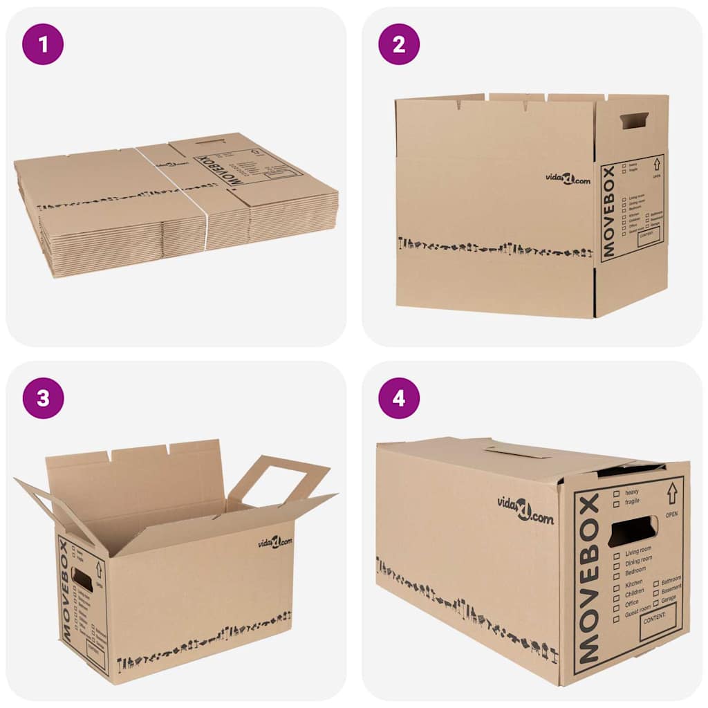 Verhuisdoos 20 pcs Naturel 59 x 31,5 x 31,5 cm Karton is nu te koop bij PeponiXL, paradijselijk wonen!