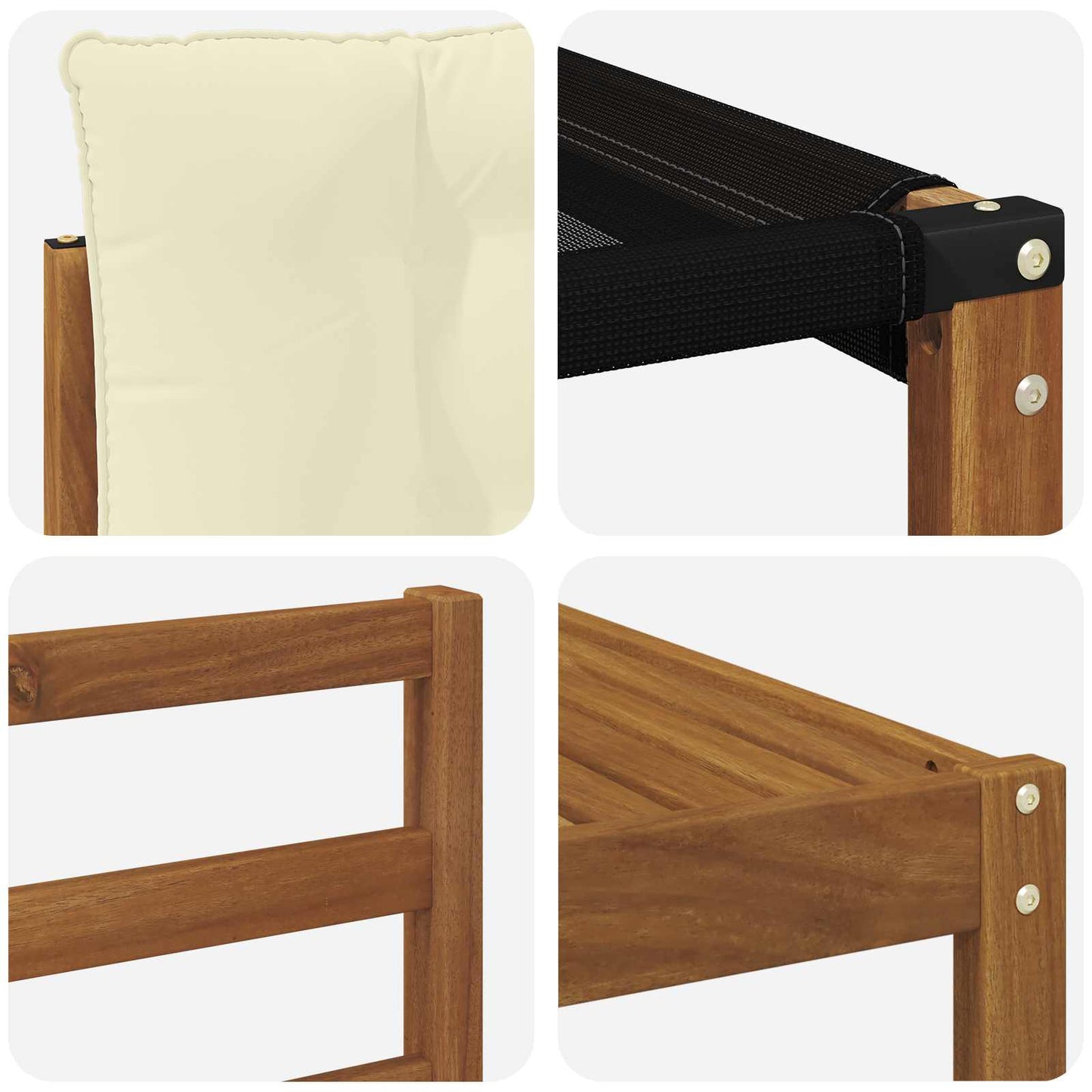Buiten bankenset met kussen 5 pcs Natuurlijk en Crème is nu te koop bij PeponiXL, paradijselijk wonen!