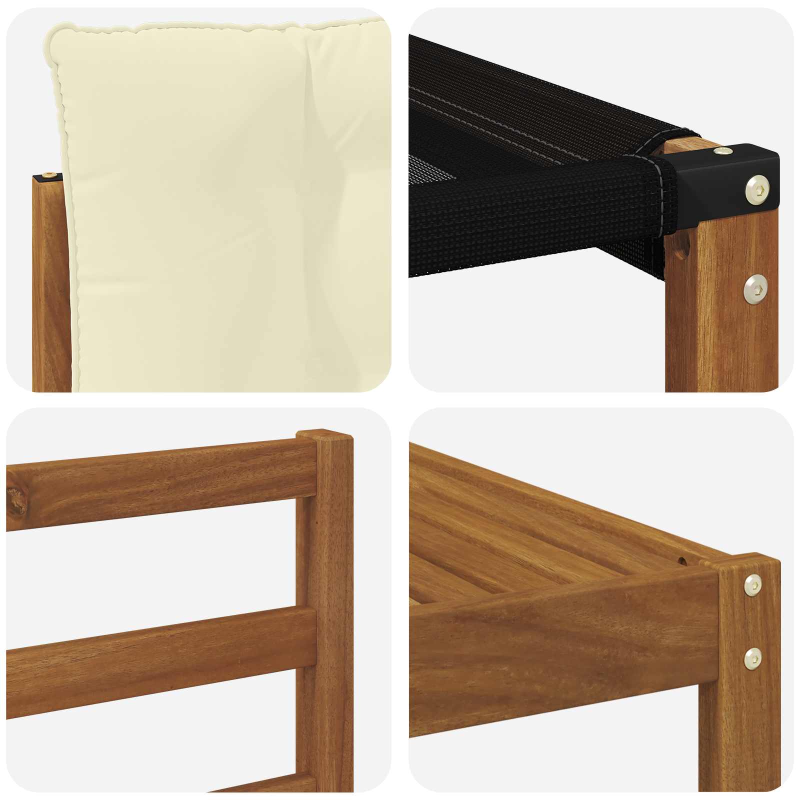 Buiten bankenset met kussen 5 pcs Natuurlijk en Crème is nu te koop bij PeponiXL, paradijselijk wonen!