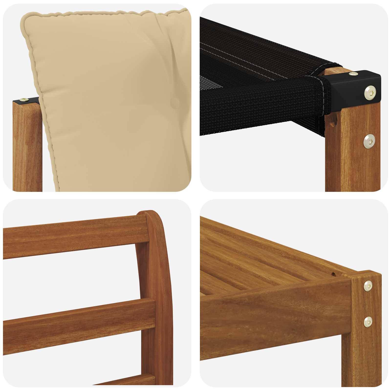 Buiten bankenset met kussen 5 pcs Natuurlijk en Beige is nu te koop bij PeponiXL, paradijselijk wonen!