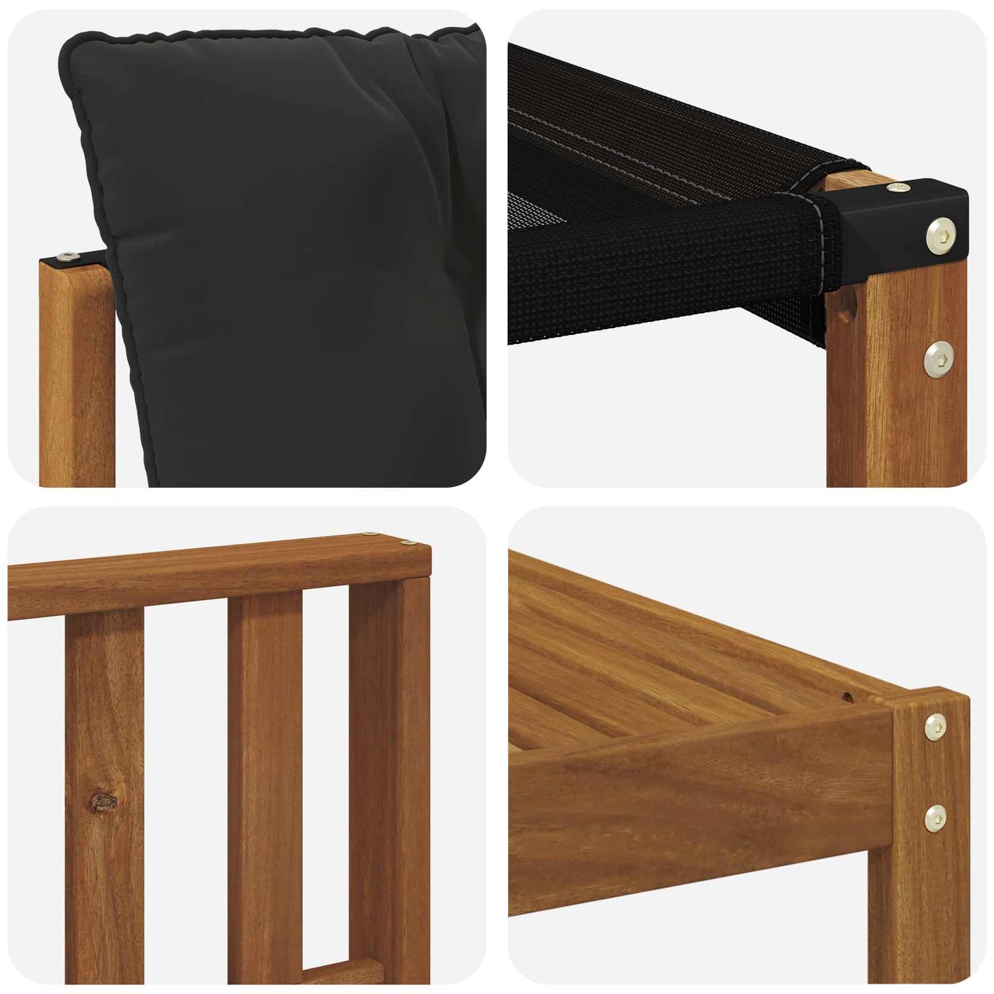 Buiten bankenset met kussen 8 pcs Natuurlijk en Zwart is nu te koop bij PeponiXL, paradijselijk wonen!