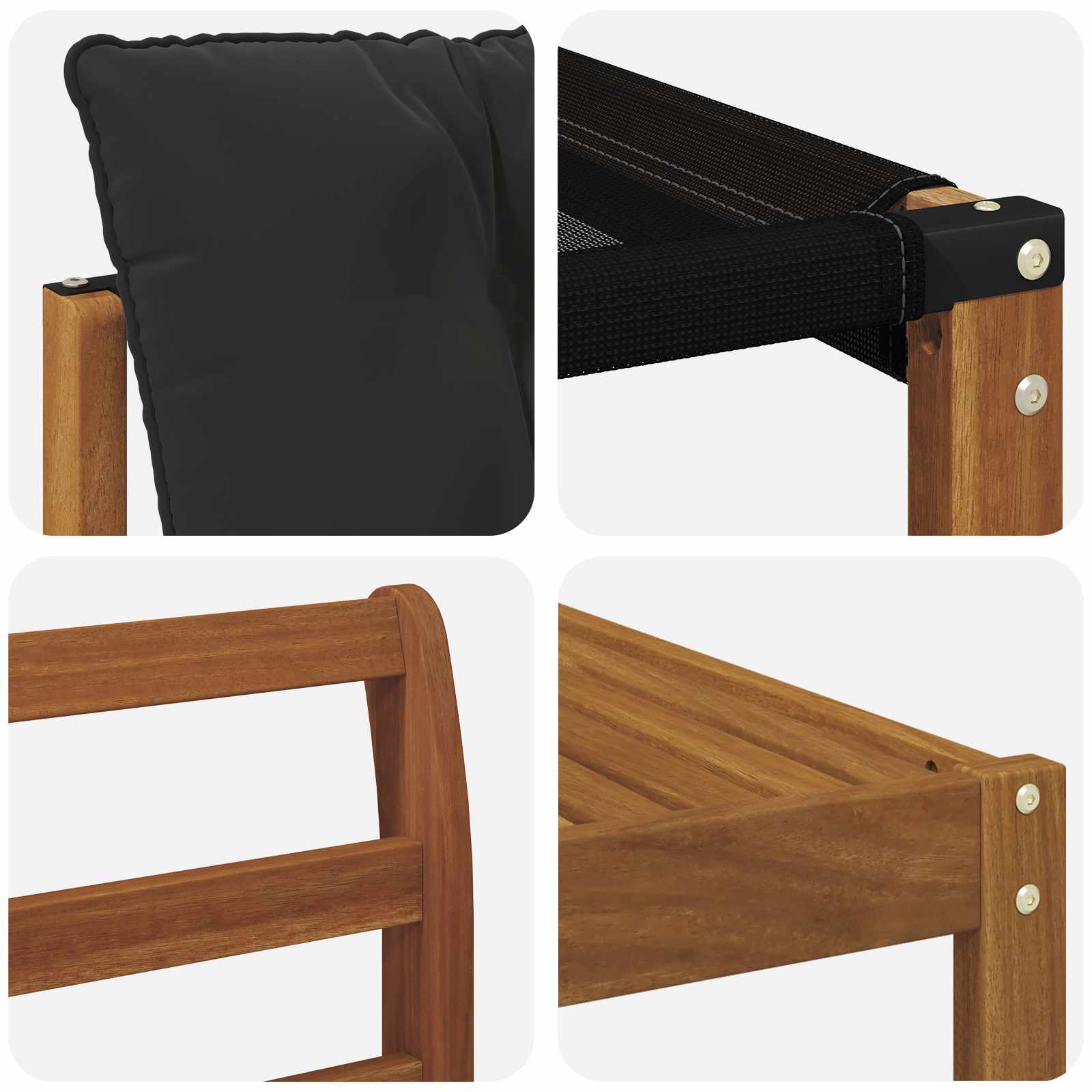 Buiten bankenset met kussen 8 pcs Natuurlijk en Zwart is nu te koop bij PeponiXL, paradijselijk wonen!