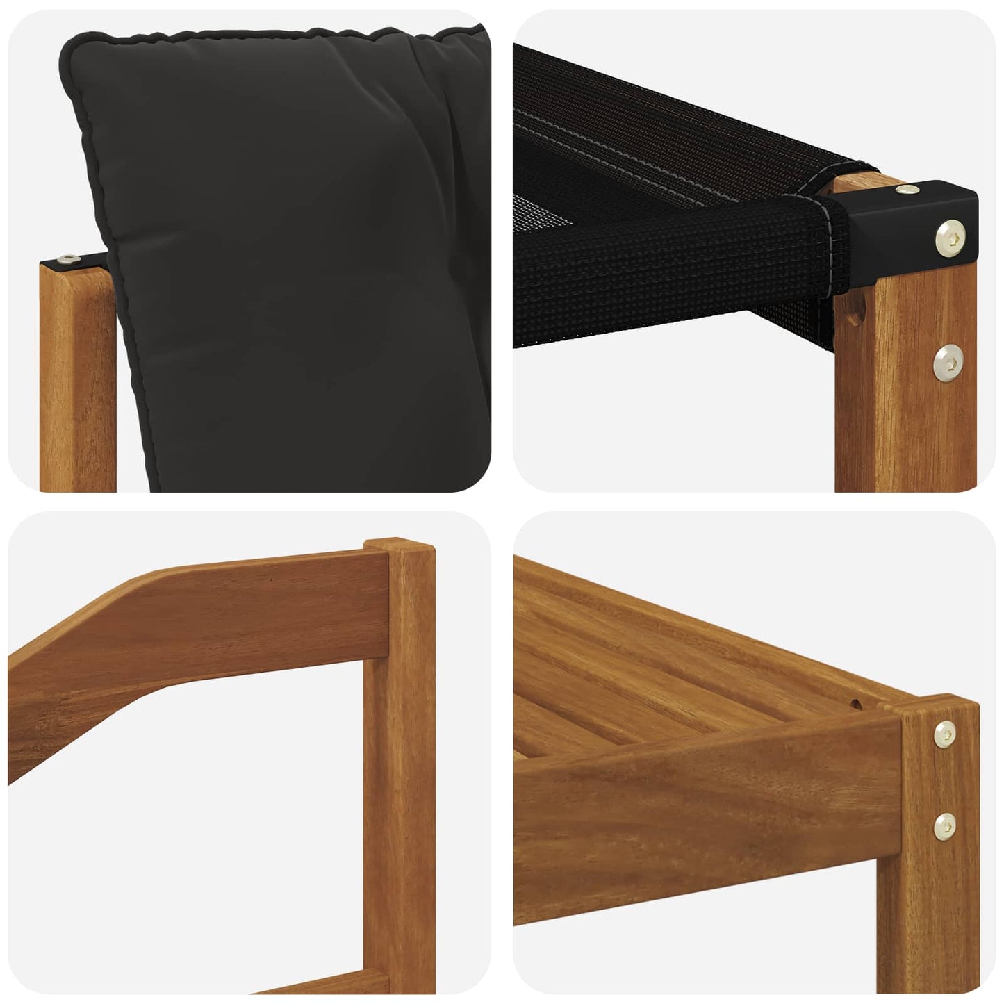Buiten bankenset met kussen 9 pcs Natuurlijk en Zwart is nu te koop bij PeponiXL, paradijselijk wonen!