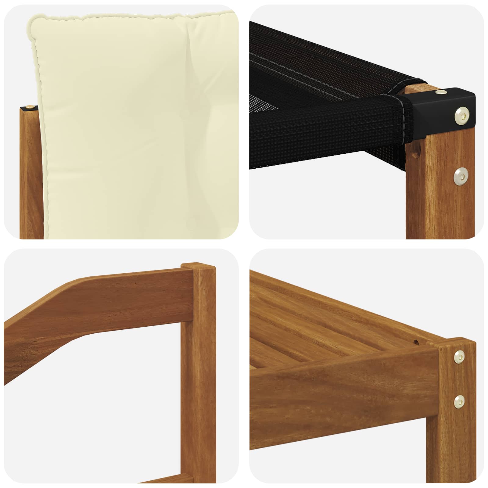 Buiten bankenset met kussen 6 pcs Natuurlijk en Crème is nu te koop bij PeponiXL, paradijselijk wonen!