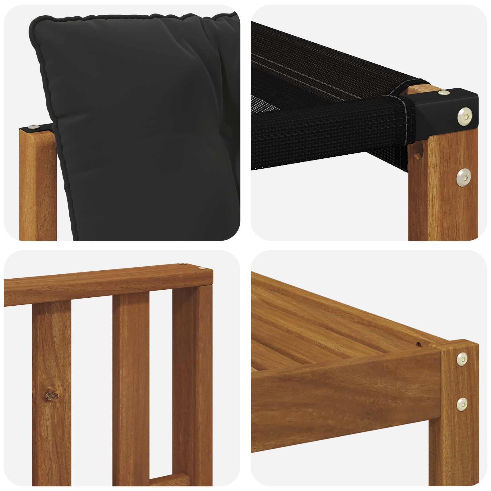 Buiten bankenset met kussen 7 pcs Natuurlijk en Zwart is nu te koop bij PeponiXL, paradijselijk wonen!