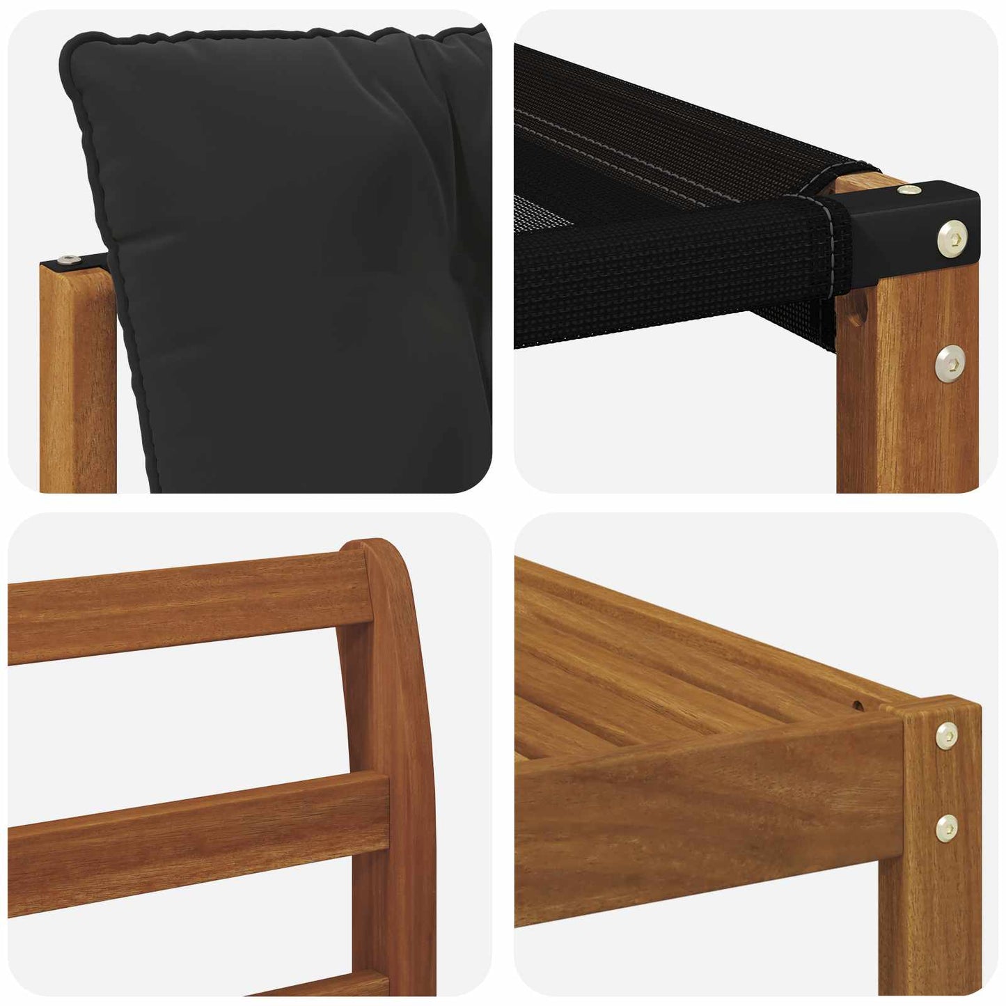 Buiten bankenset met kussen 7 pcs Natuurlijk en Zwart is nu te koop bij PeponiXL, paradijselijk wonen!