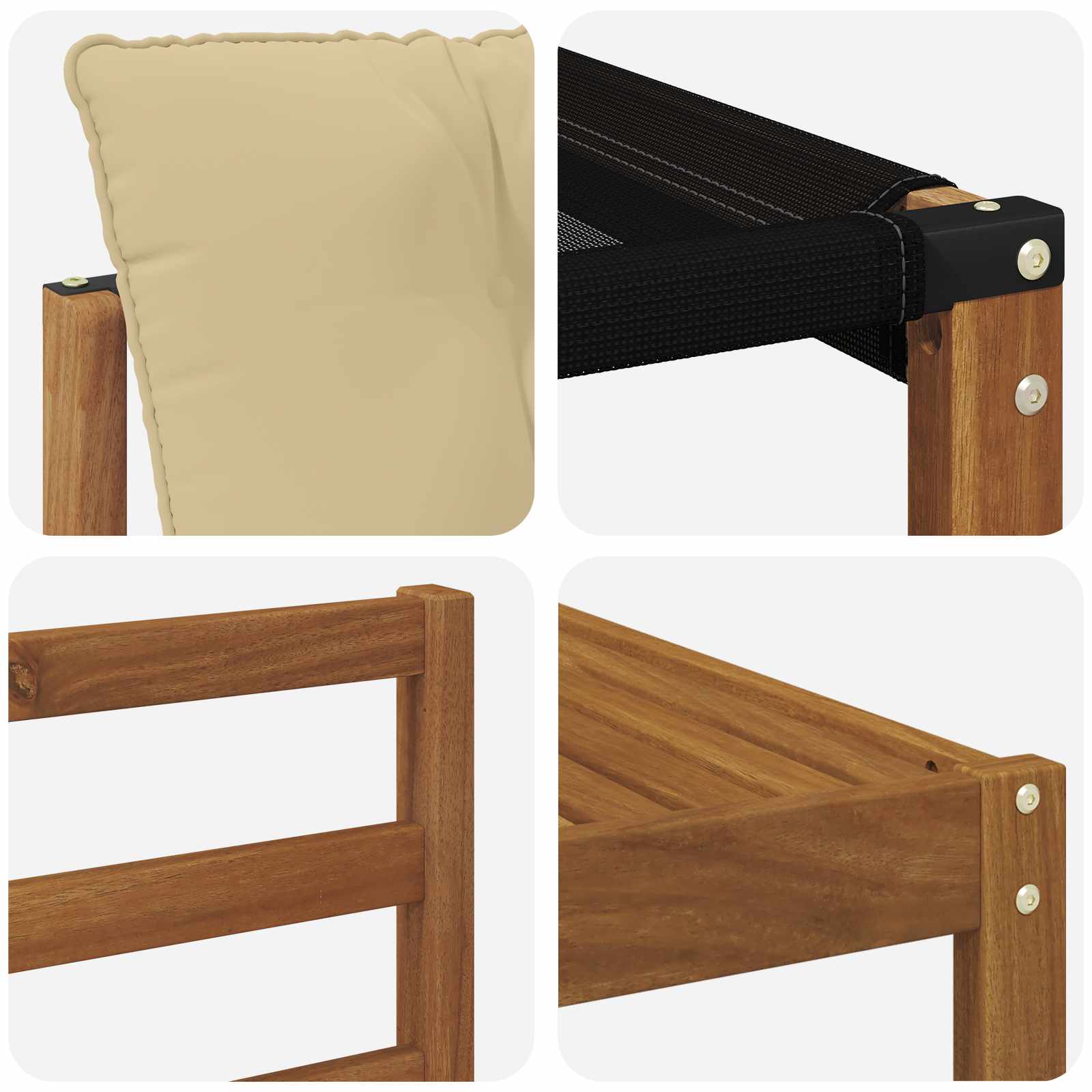 Buiten bankenset met kussen 11 pcs Natuurlijk en Beige is nu te koop bij PeponiXL, paradijselijk wonen!