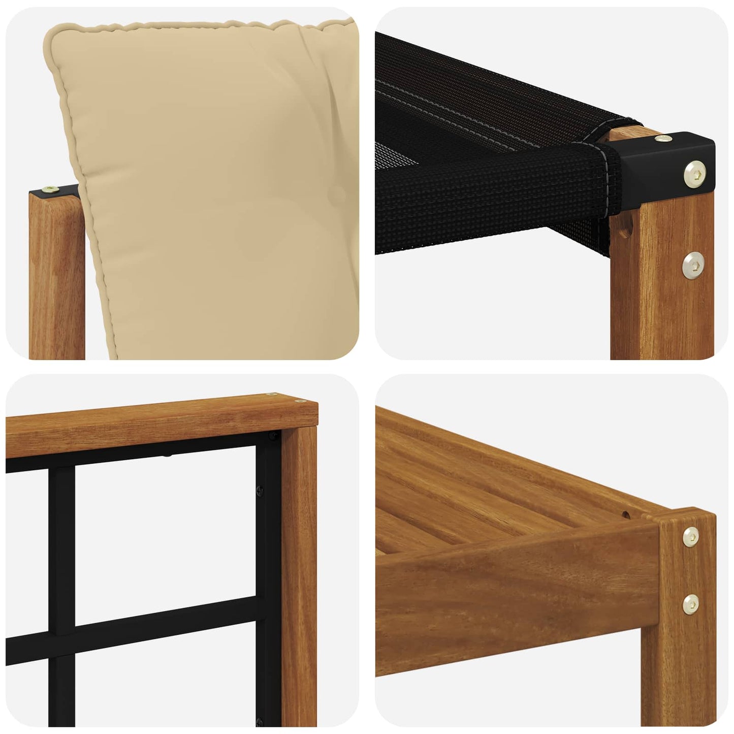 Buiten bankenset met kussen 11 pcs Natuurlijk en Beige is nu te koop bij PeponiXL, paradijselijk wonen!