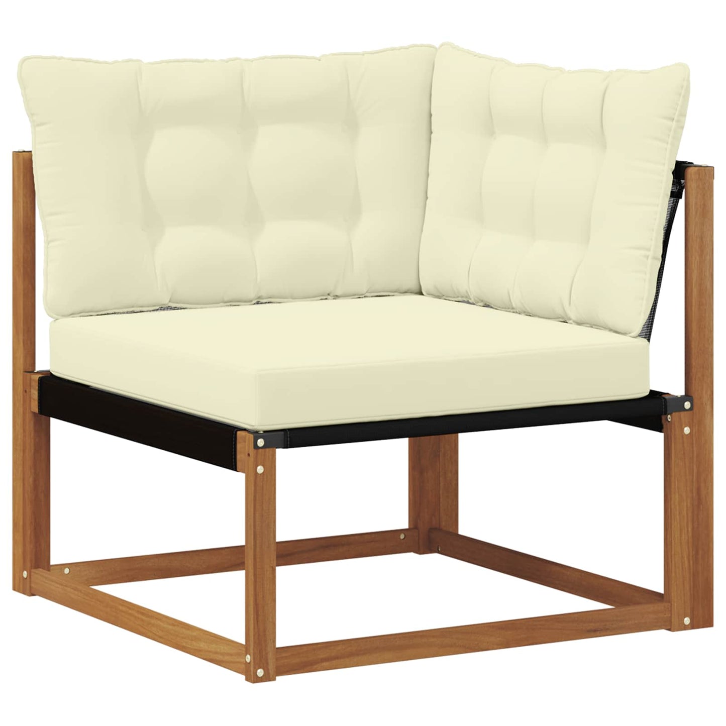 Buiten bankenset met kussen 4 pcs Natuurlijk en Crème is nu te koop bij PeponiXL, paradijselijk wonen!
