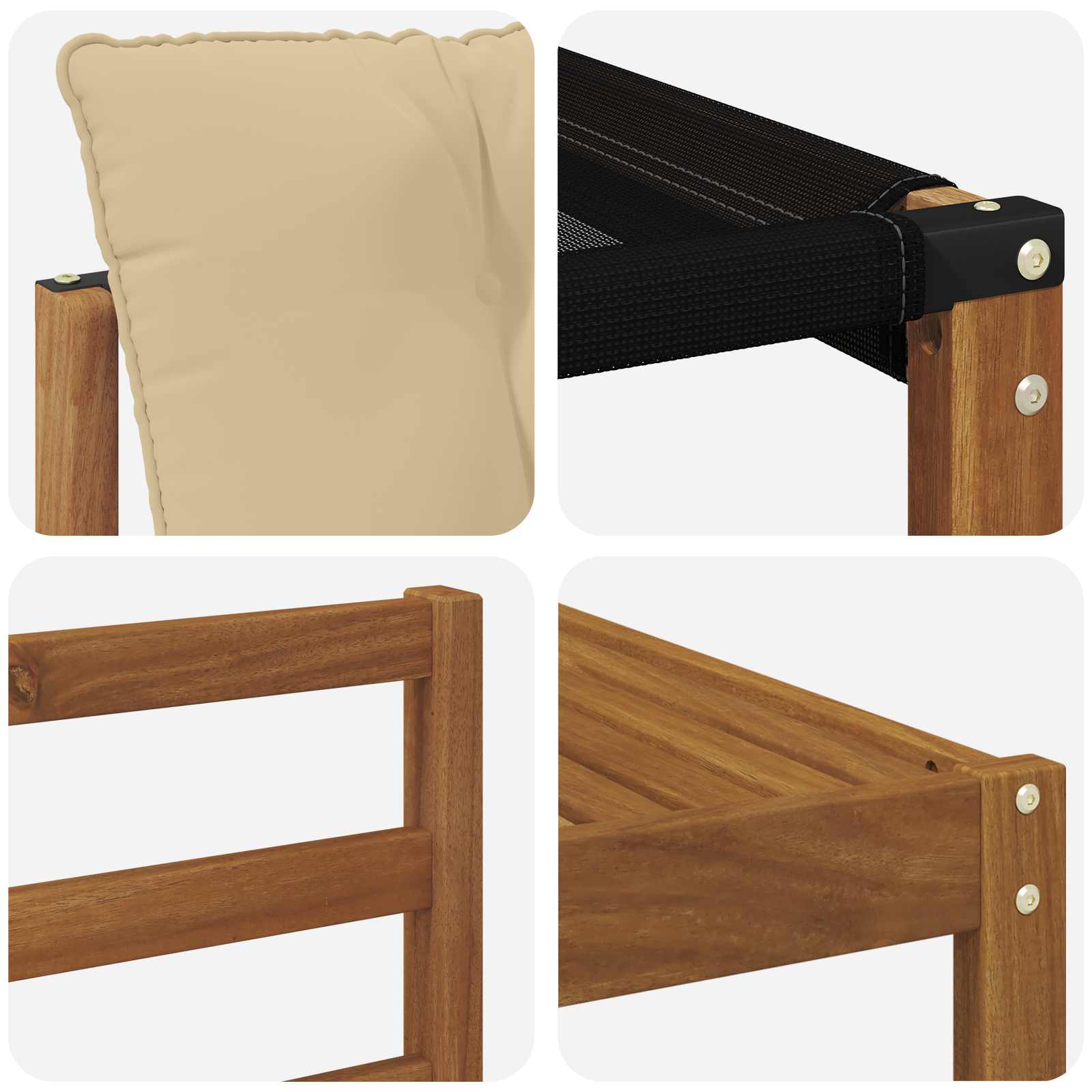 Buiten bankenset met kussen 10 pcs Natuurlijk en Beige is nu te koop bij PeponiXL, paradijselijk wonen!