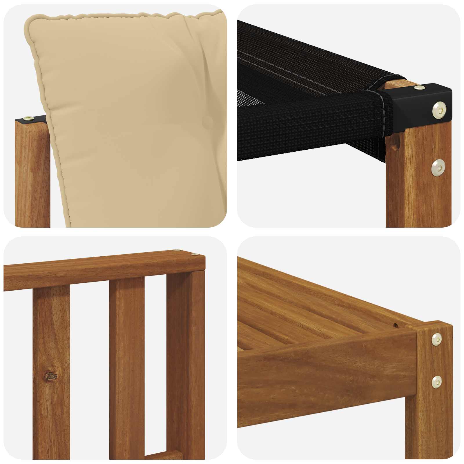 Buiten bankenset met kussen 10 pcs Natuurlijk en Beige is nu te koop bij PeponiXL, paradijselijk wonen!