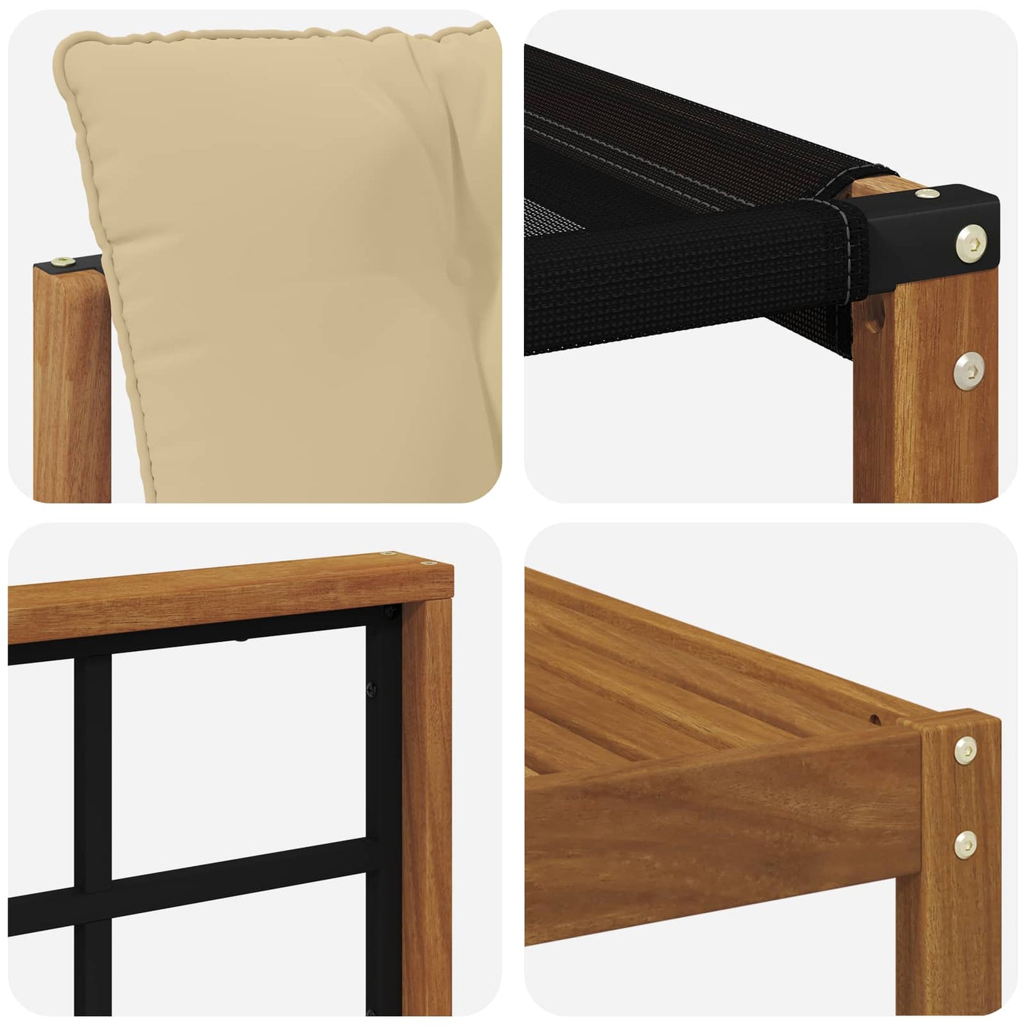 Buiten bankenset met kussen 10 pcs Natuurlijk en Beige is nu te koop bij PeponiXL, paradijselijk wonen!