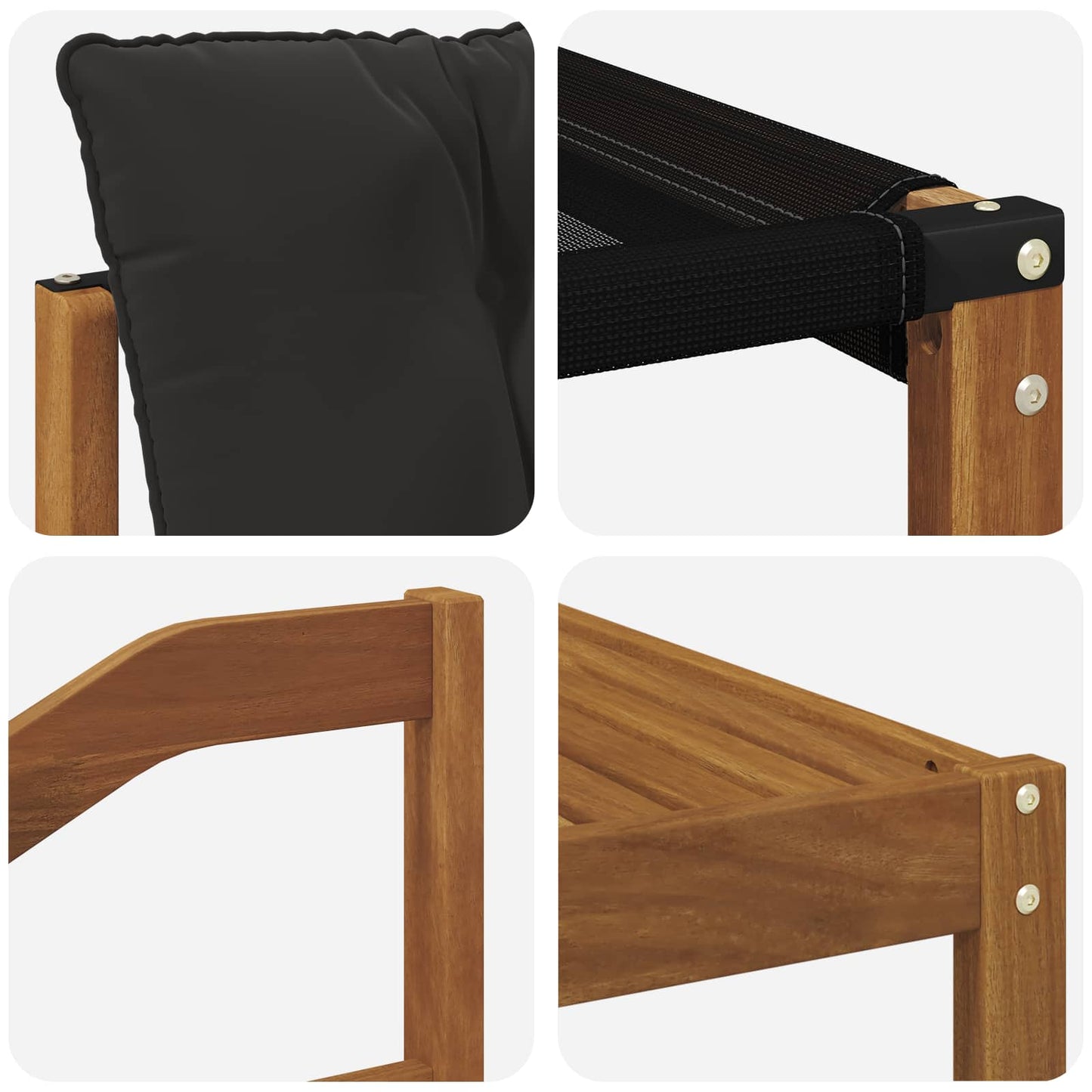 Buiten bankenset met kussen 10 pcs Natuurlijk en Zwart is nu te koop bij PeponiXL, paradijselijk wonen!