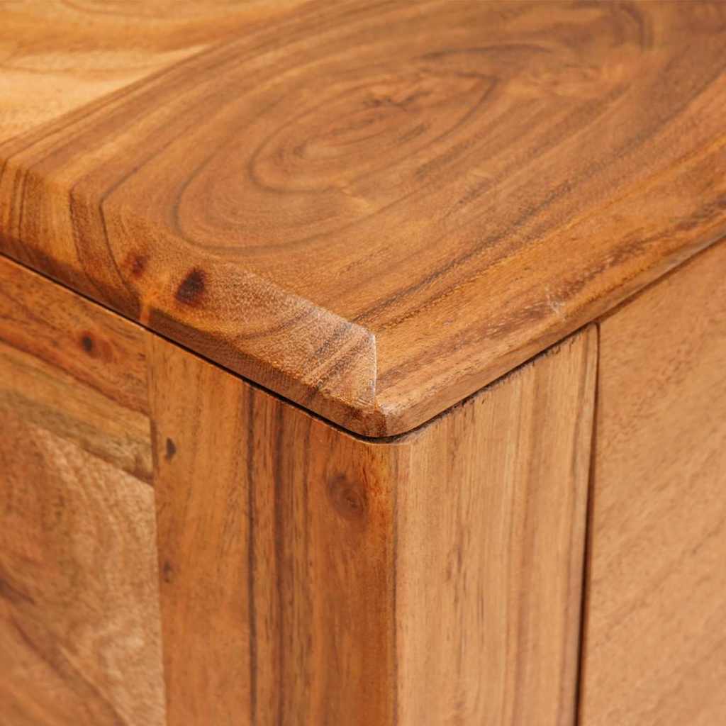 Wandtafel met lade Bruin 110 x 30 x 80 cm Massief Acaciahout is nu te koop bij PeponiXL, paradijselijk wonen!