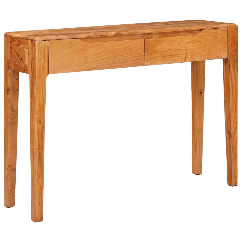 Wandtafel met lade Bruin 110 x 30 x 80 cm Massief Acaciahout is nu te koop bij PeponiXL, paradijselijk wonen!