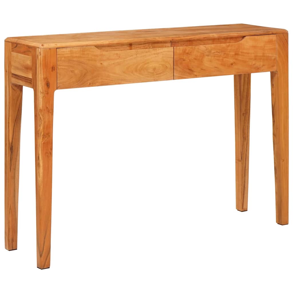 Wandtafel met lade Bruin 110 x 30 x 80 cm Massief Acaciahout is nu te koop bij PeponiXL, paradijselijk wonen!