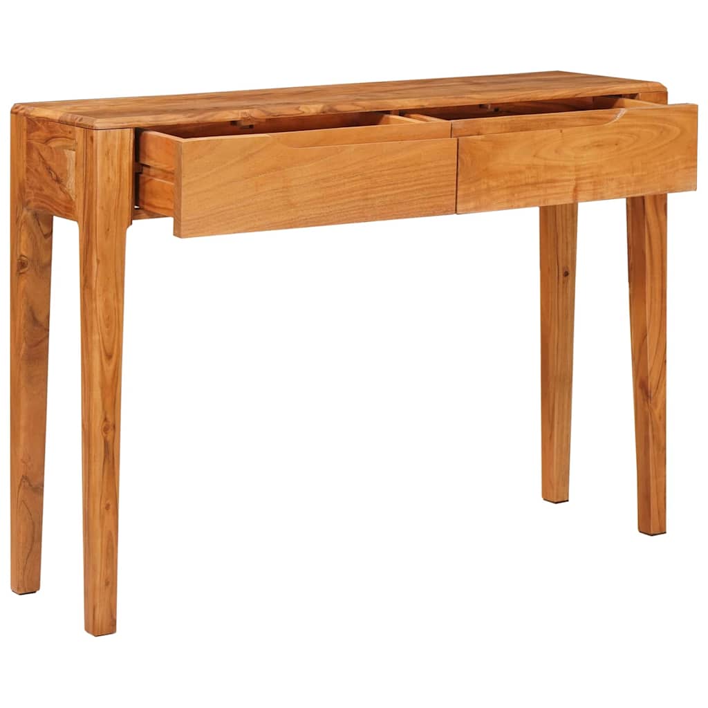 Wandtafel met lade Bruin 110 x 30 x 80 cm Massief Acaciahout is nu te koop bij PeponiXL, paradijselijk wonen!