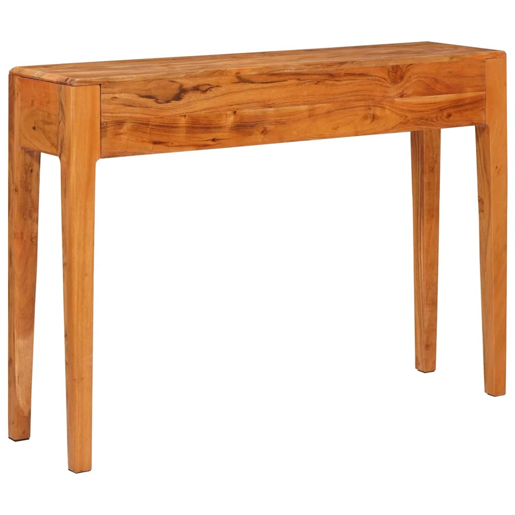 Wandtafel met lade Bruin 110 x 30 x 80 cm Massief Acaciahout is nu te koop bij PeponiXL, paradijselijk wonen!