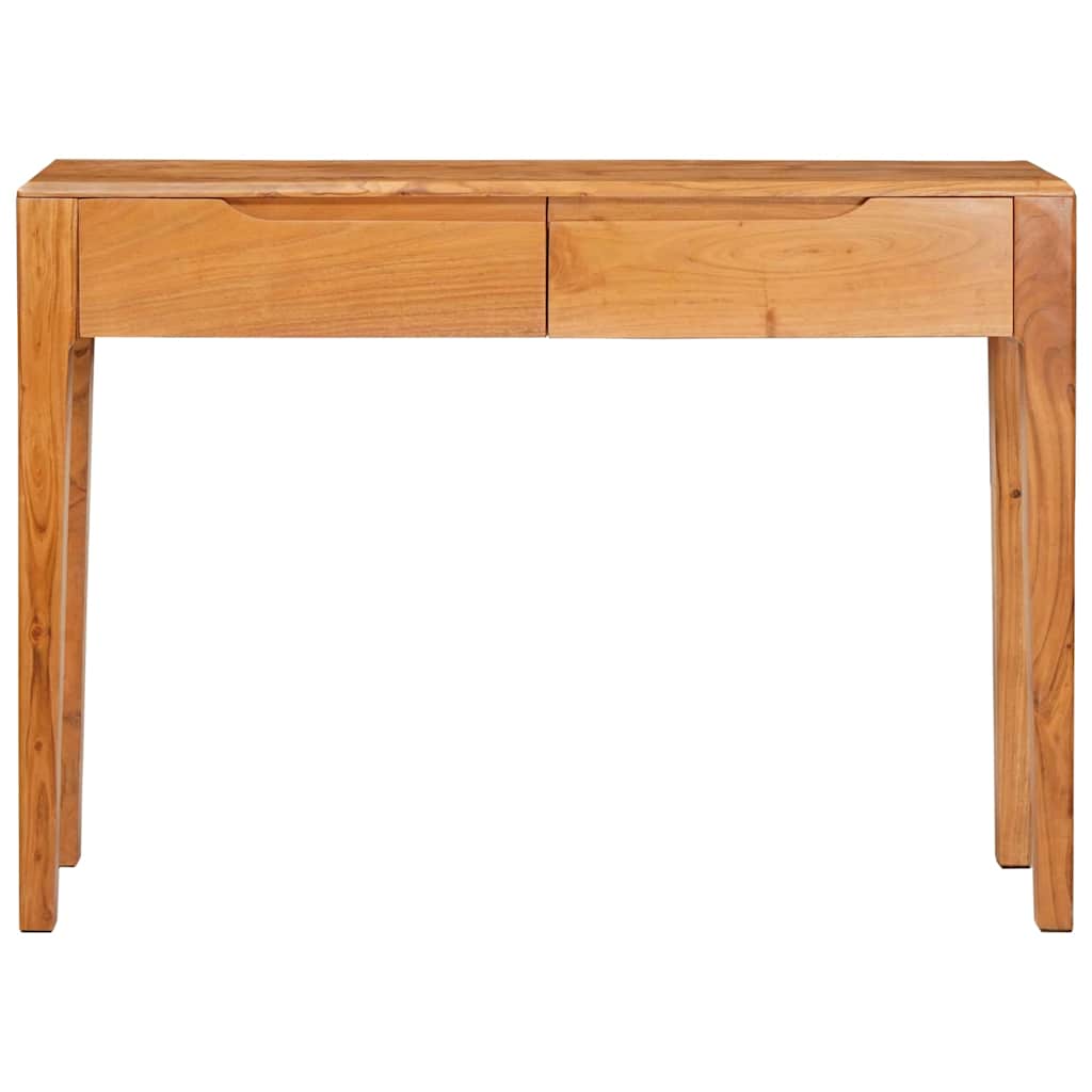 Wandtafel met lade Bruin 110 x 30 x 80 cm Massief Acaciahout is nu te koop bij PeponiXL, paradijselijk wonen!