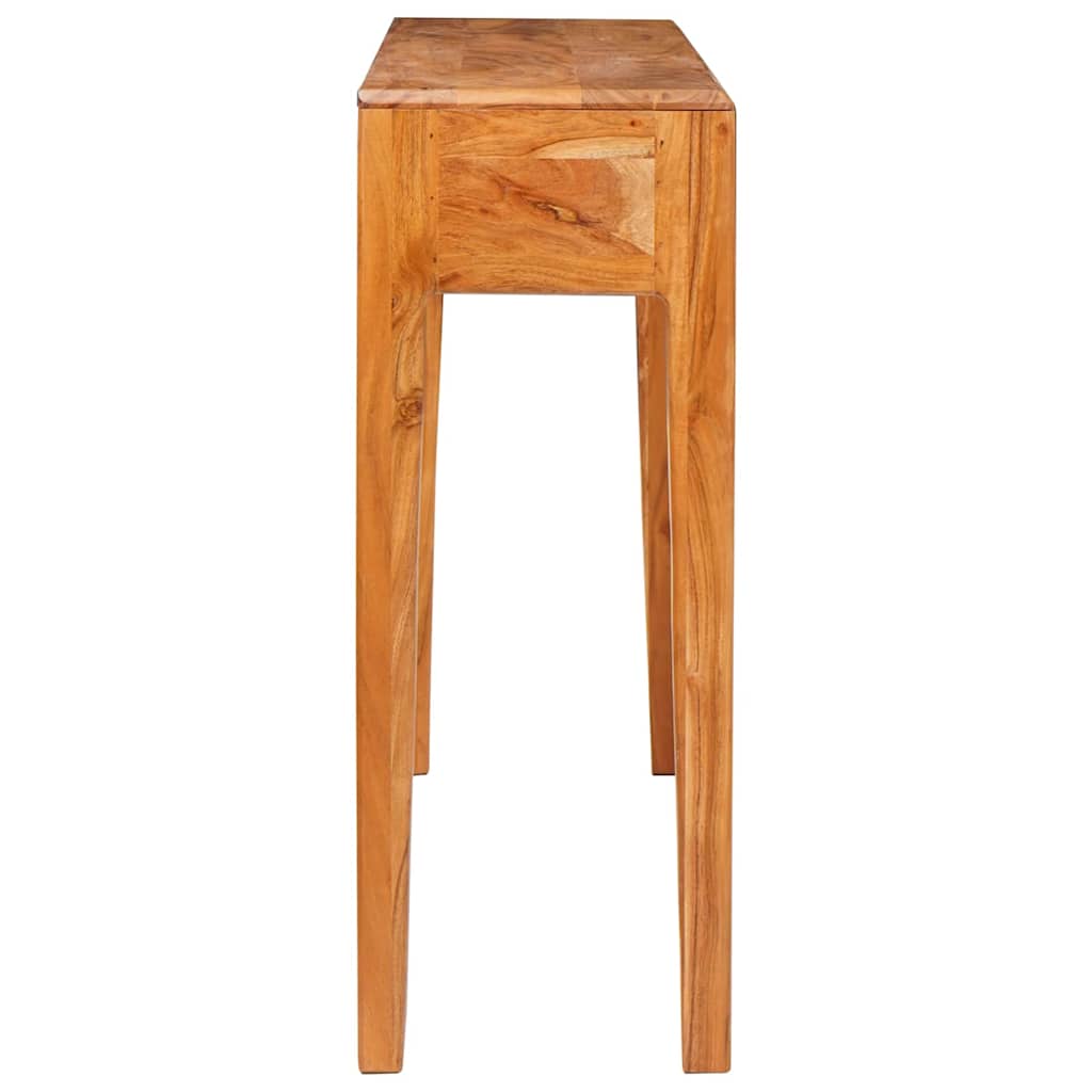 Wandtafel met lade Bruin 110 x 30 x 80 cm Massief Acaciahout is nu te koop bij PeponiXL, paradijselijk wonen!