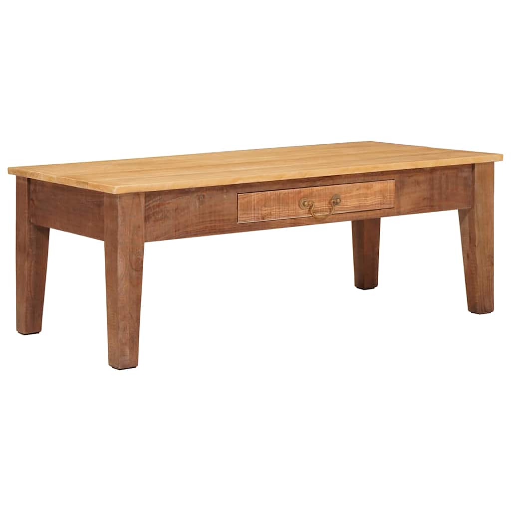 Salontafel met lade Bruin 110 x 55 x 40 cm Massief Mango Hout is nu te koop bij PeponiXL, paradijselijk wonen!