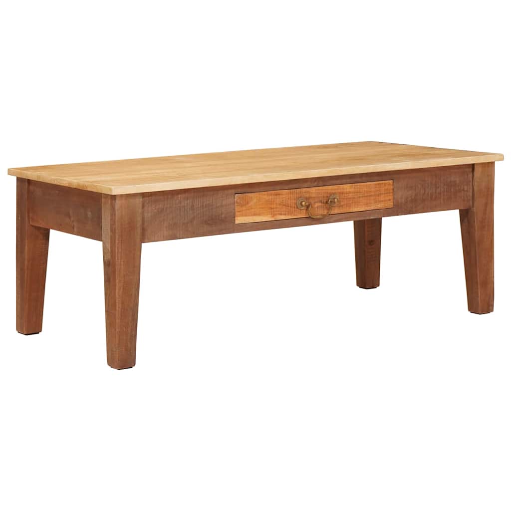 Salontafel met lade Bruin 110 x 55 x 40 cm Massief Mango Hout is nu te koop bij PeponiXL, paradijselijk wonen!
