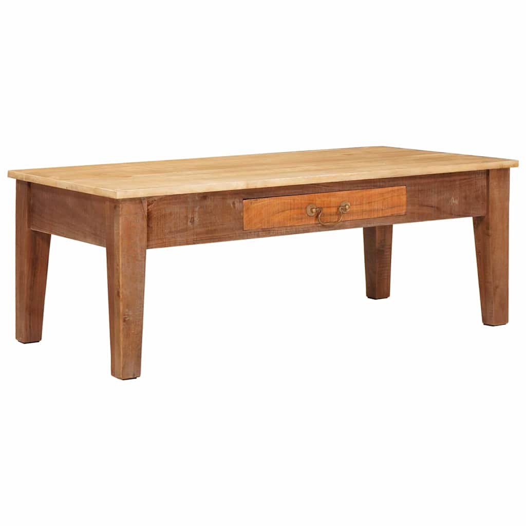 Salontafel met lade Bruin 110 x 55 x 40 cm Massief Mango Hout is nu te koop bij PeponiXL, paradijselijk wonen!