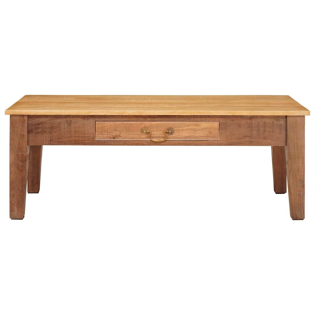 Salontafel met lade Bruin 110 x 55 x 40 cm Massief Mango Hout is nu te koop bij PeponiXL, paradijselijk wonen!
