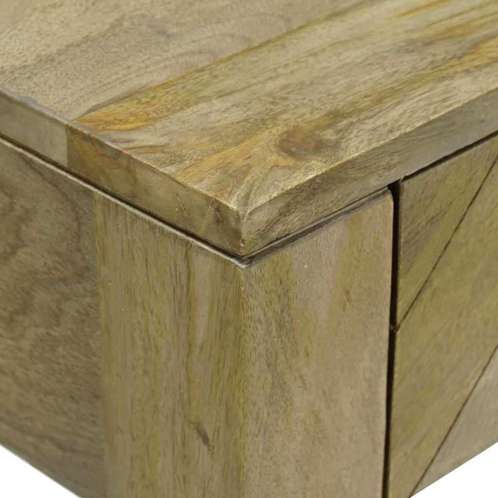 Wandtafel Natuurlijk grijs 110 x 30 x 80 cm Massief Mango Hout is nu te koop bij PeponiXL, paradijselijk wonen!