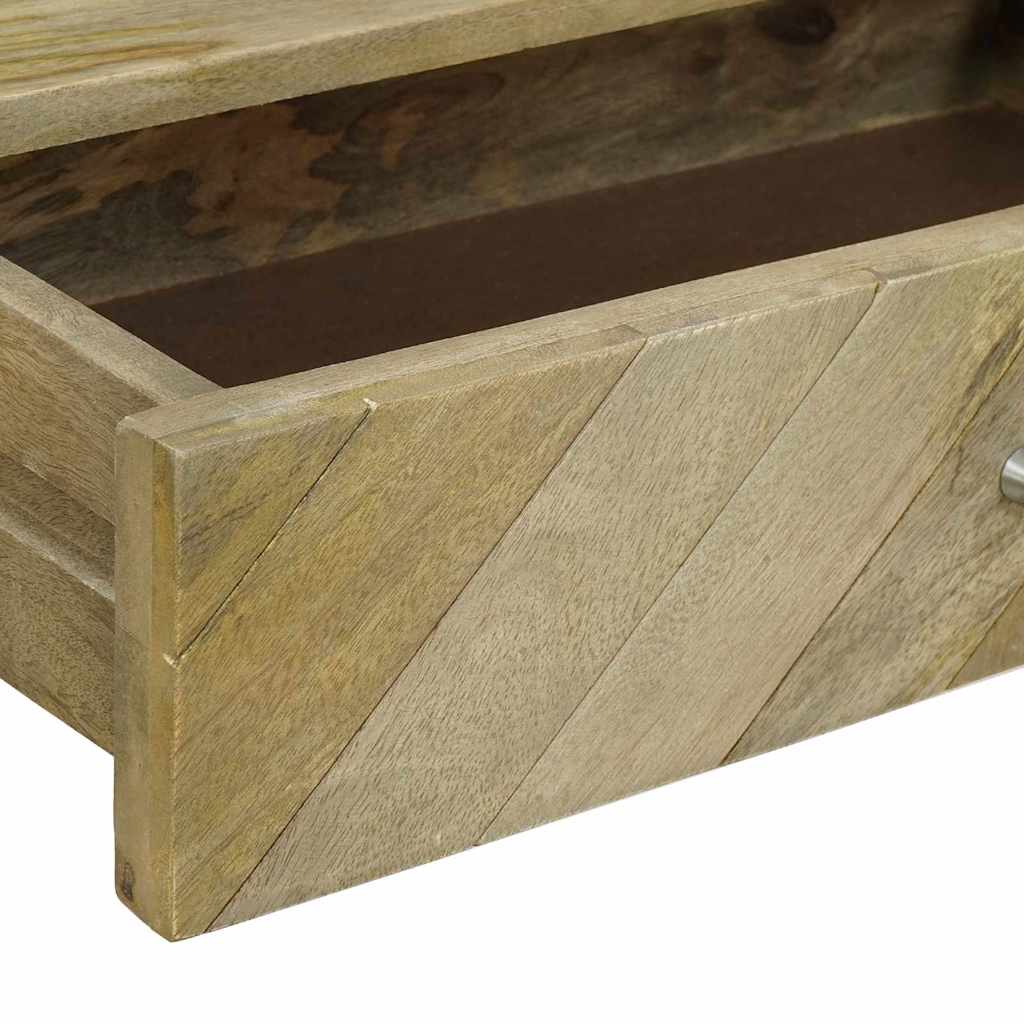 Wandtafel Natuurlijk grijs 110 x 30 x 80 cm Massief Mango Hout is nu te koop bij PeponiXL, paradijselijk wonen!