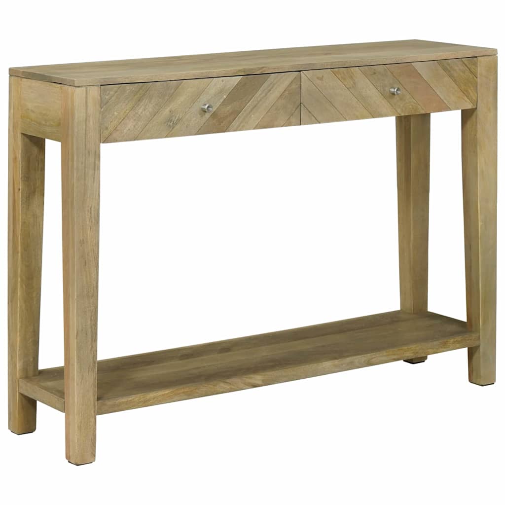 Wandtafel Natuurlijk grijs 110 x 30 x 80 cm Massief Mango Hout is nu te koop bij PeponiXL, paradijselijk wonen!