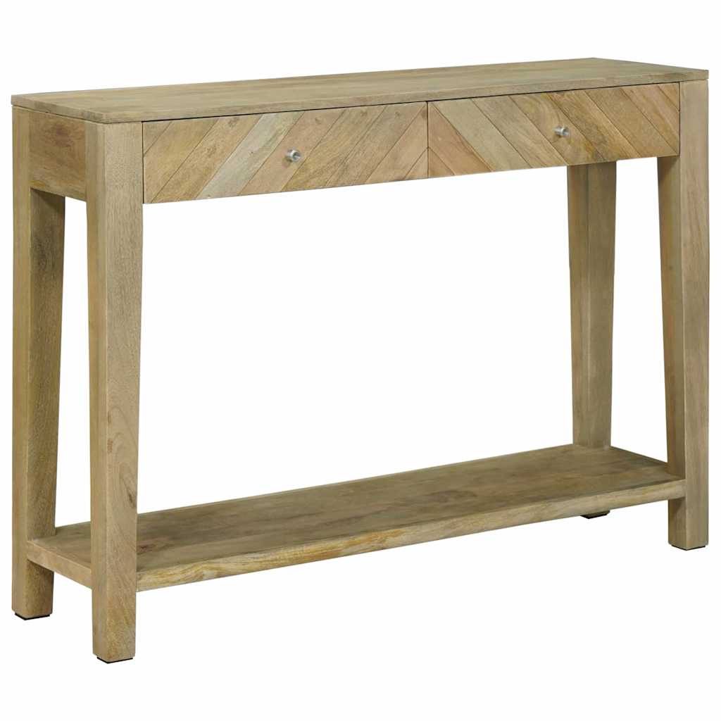Wandtafel Natuurlijk grijs 110 x 30 x 80 cm Massief Mango Hout is nu te koop bij PeponiXL, paradijselijk wonen!