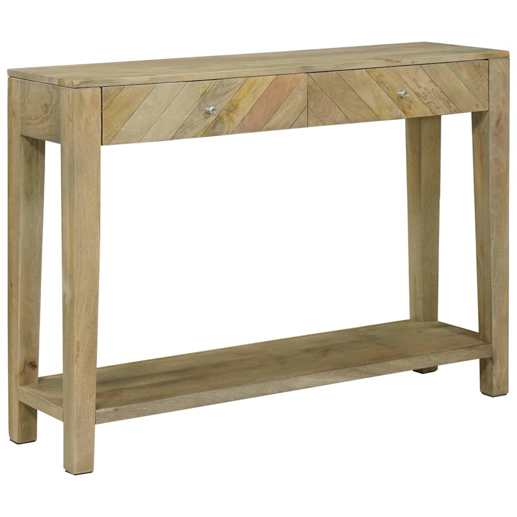 Wandtafel Natuurlijk grijs 110 x 30 x 80 cm Massief Mango Hout is nu te koop bij PeponiXL, paradijselijk wonen!